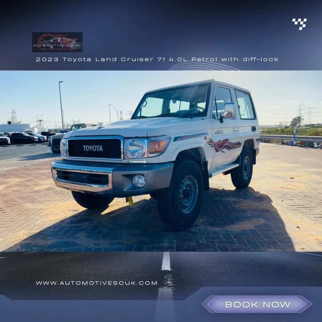 2023 Toyota Land Cruiser 70 Series 4.0L Petrol with diff-lock